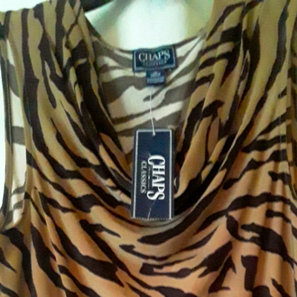 Chaps Classics Cowl Neck Sleeveless Blouse size M